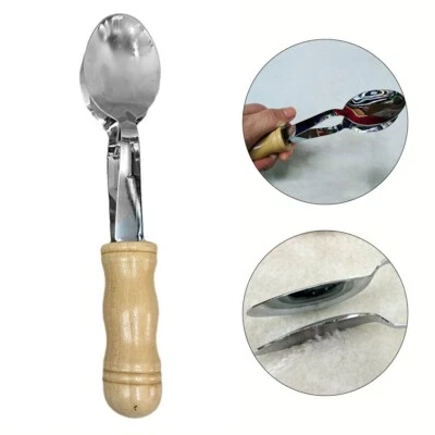 8 Inch Irish Musical Spoons Traditional Folk Instrument Wooden Handle Gift - Image 1 of 4