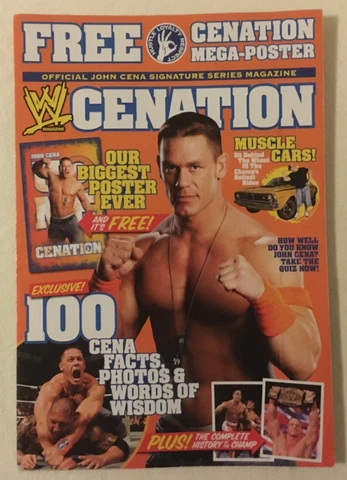 John Cena Cenation WWE Mega-Poster Official Signature Series Magazine Cover