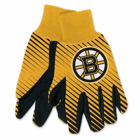 NEW! 2T Boston Bruins Colored Palm Utility Gloves Cover