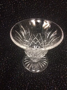 STUART CRYSTAL CUT GLASS SMALL PEDESTAL BOWL MADE IN ENGLAND, Signed on Base - Picture 1 of 8