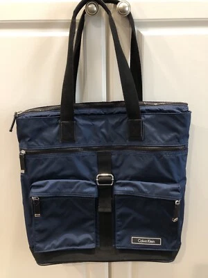 Bolsa tote azul Calvin Klein - Imagem 1 de 4
