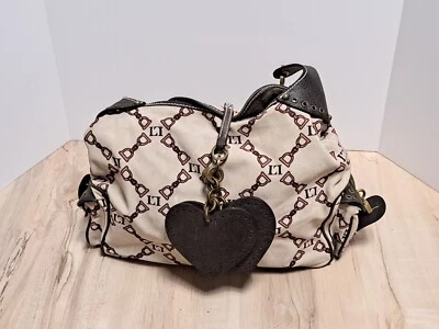 Luella Luca Cuero Becerro Beige Marrón Extra Grande Foto 1 de 4