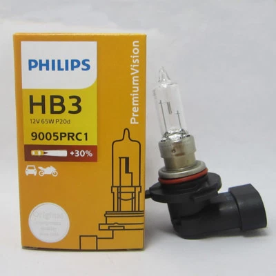Philips HB3 9005PRC1 12V65W P20d Premium Vision Car Headlight Halogen Front Bulb - Image 1 of 3
