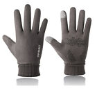 Winter Non-Brief Suede Gloves Warm Waterproof Cycle Exposed Finger Add Cotton G❤D
