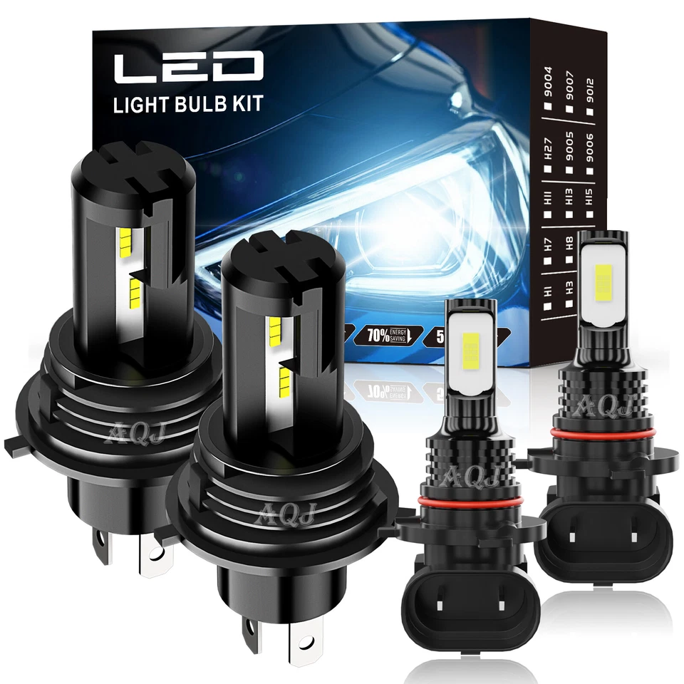 Para Scion XB 2004 2005 2006 4x LED Faros Altos/Bajos + Bombillas Antiniebla Foto 1 de 4