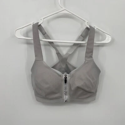 Victoria Sport Women's Sports Bra Athletic Sports Solid Gray Size 34DD - Image 1 of 4
