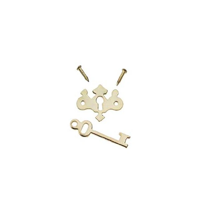 Parte para casa de muñecas - Llave y llave Chippendale, latón, paquete de 6, HW1103 Foto 1 de 1
