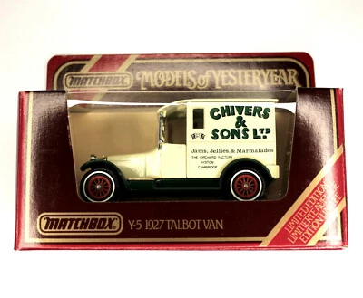 MATCHBOX MODELS OF YESTERYEAR, 1927 Talbot Van Y-5 Chivers & Sons LTD - Image 1 of 4