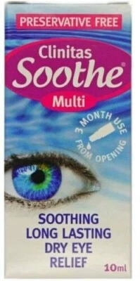 ALTACOR 10ml Clinitas Soothe Multi-Lens Rewetting-Soothing Long Lasting Dry Eye Drops