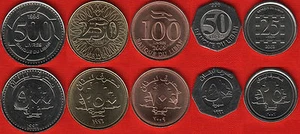 Lebanon set of 5 coins: 25-500 livres 1996-2009 UNC - Picture 1 of 1