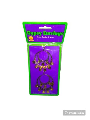 Halloween Costume Jewelry Gypsy Earrings By Rubies Costumes New - Image 1 of 3