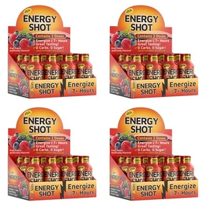 (48 Pack) GAQ Energy Shots, Fruit Punch, Energy Lasts Up to 7+ Hours - Picture 1 of 6