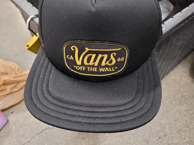 Sombrero de camionero oficial de la vieja escuela Van's - Sombrero a presión NUEVO Foto 1 de 3