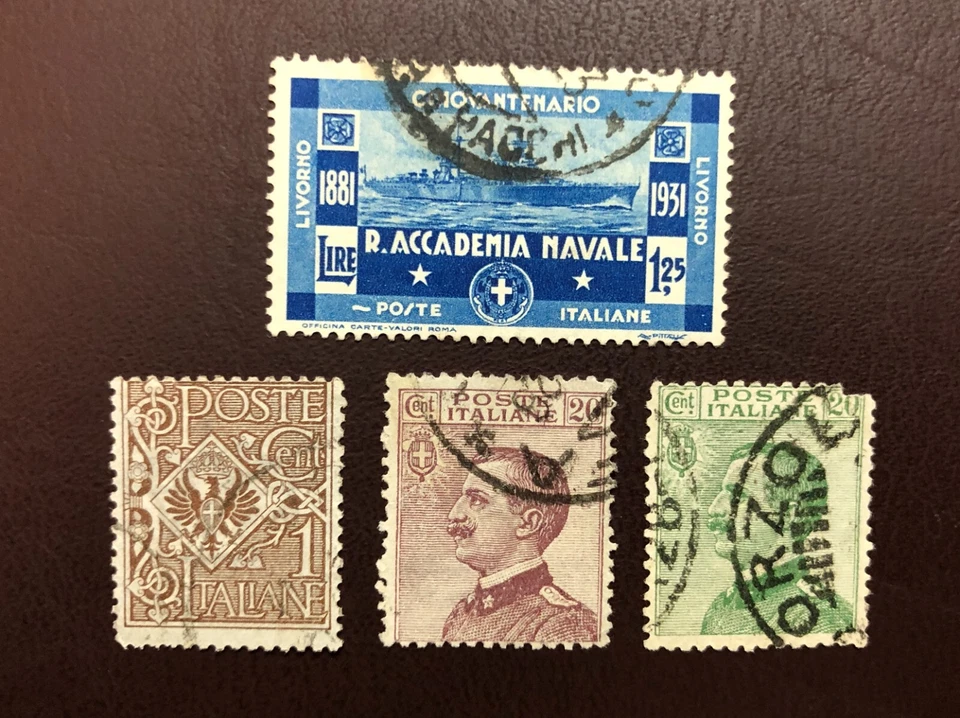 Lote de 3 sellos de Italia - incluye Sc #267 usados Foto 1 de 1