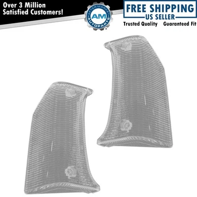 Пара прозрачных линз парковочного фонаря Koito для правой и левой стороны от оригинального производителя для пикапа Toyota 82–83 годов выпуска - Изображение 1 из 4