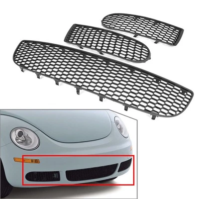 Front Bumper Center Grille Fog Light Grill fit Volkswagen Beetle 2005-2010 - Изображение 1 из 4