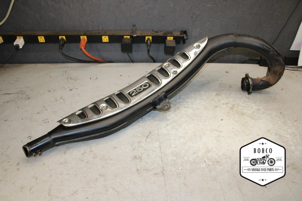 1975 Suzuki TS250 Savage EXHAUST PIPE MUFFLER 3443.ABR - Image 1 of 4