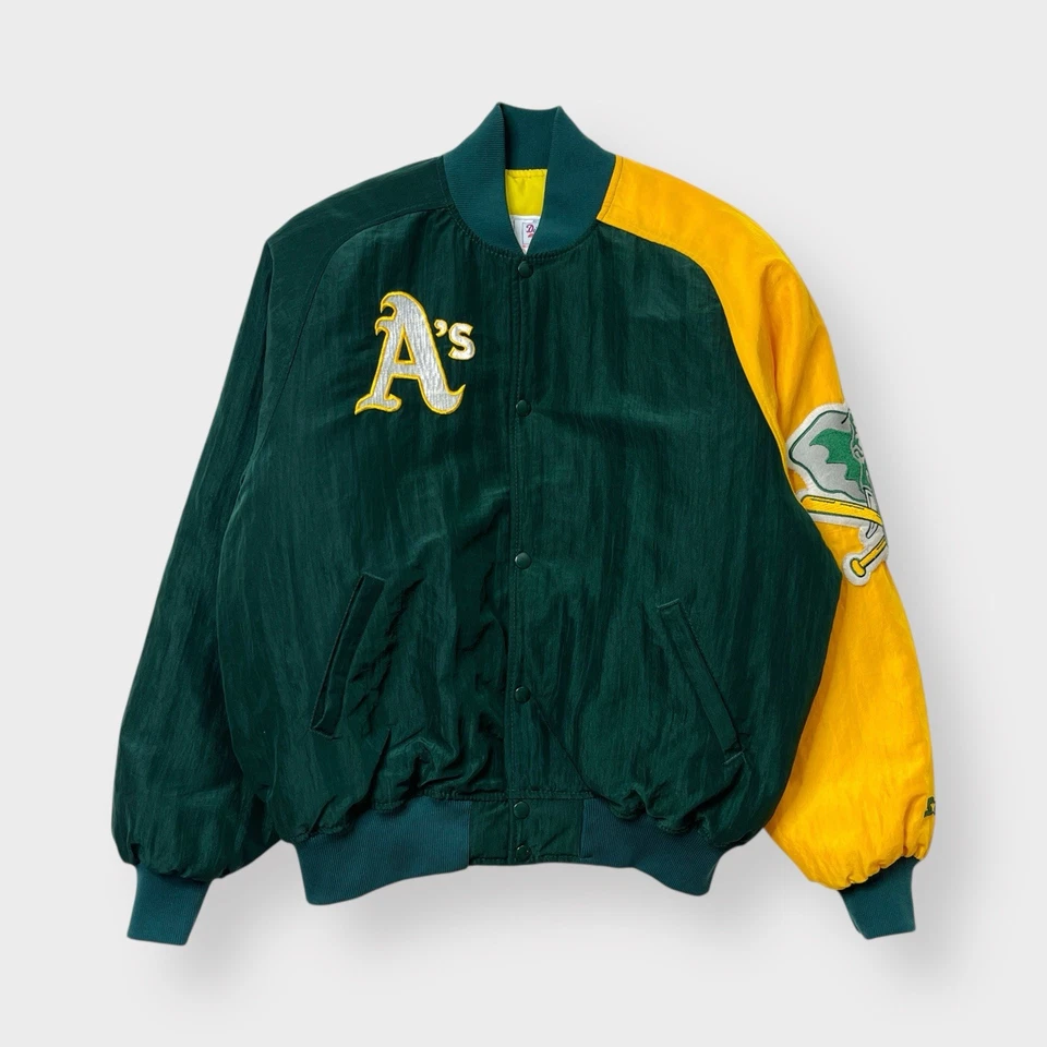 Chaqueta de Atletismo Oakland Colección Diamante Starter Años 90 De Colección, Años A, EE. UU. L Satinado Foto 1 de 4