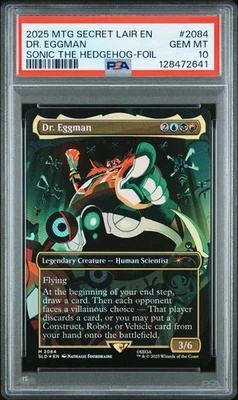 PSA 10 DR. EGGMAN FOIL #2084 2025 MTG SONIC THE HEDGEHOG SECRET LAIR DROP EN - Image 1 of 3