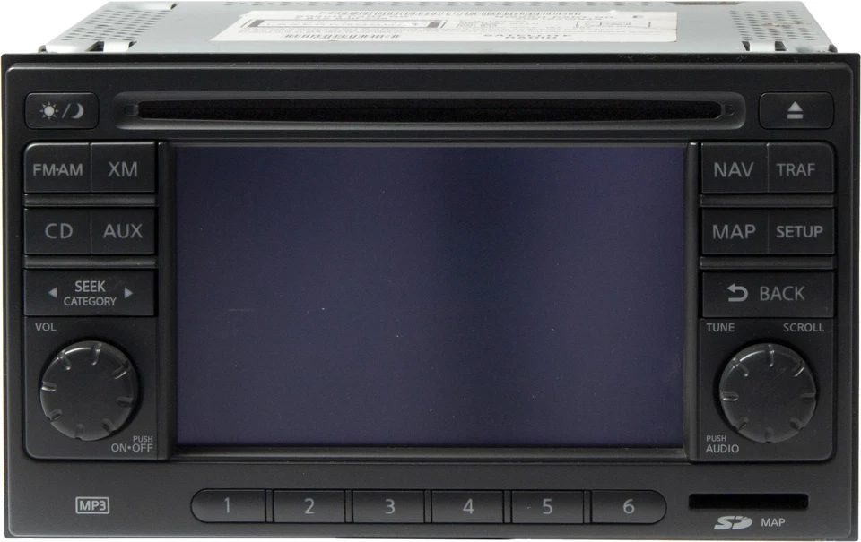 Nissan Versa Sentra 2012 Radio AM FM mp3 CD w Navigation Model Number 25915ZW84A Foto 1 de 4