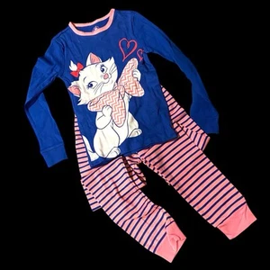NEW Disney Store Girls Pajama Set Of 2 Top And Pants MARIE Aristocats Size 7 - Picture 1 of 2