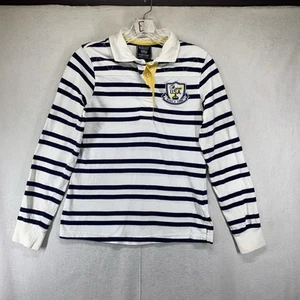 ARIAT International Youth Medium Polo Long Sleeve Striped Rugby Shirt Retro 90 - Picture 1 of 19