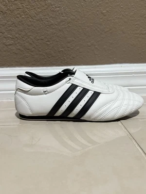 Adidas ADI-LUXE Blanco Negro Cuero Taekwondo Karate Zapatos Talla 6.5 Foto 1 de 4