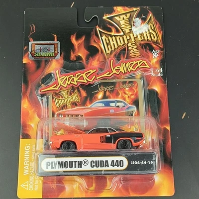 West Coast Choppers Jesse James Plymouth Cuda 440 naranja 1:64 2004 Foto 1 de 4