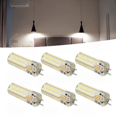 6Pcs GY6.35 LED Bulb 7W AC DC12V 700lm 72 LEDs 360 Degree LED Corn Light Bulb - Image 1 of 4