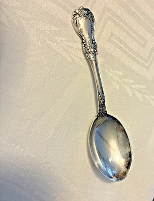 Cuchara toalla vintage Sterling bebé pequeño viejo maestro 4,5 pulgadas sin monograma. Foto 1 de 4