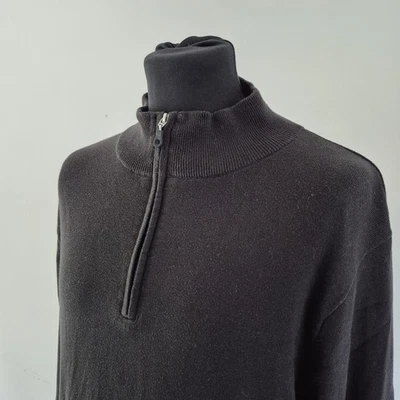 Cutter & Buck 1/4 Zip Golf Top Black XL Cotton Acrylic Blend Midlayer - Image 1 of 4