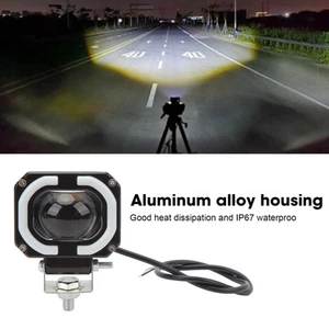 _10 To 60V LED Spotlight 2000LM IP67 Waterproof Two Color Lens Cubes Work Light - Photo 1 sur 12