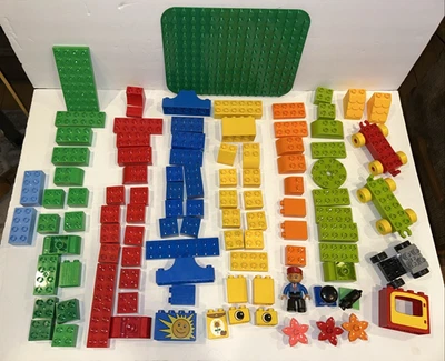 LEGO DUPLO Lote a Granel 100 Peças Peças Tijolos Sortidos Peças Especialidade Crianças Construção Mix - Imagem 1 de 4