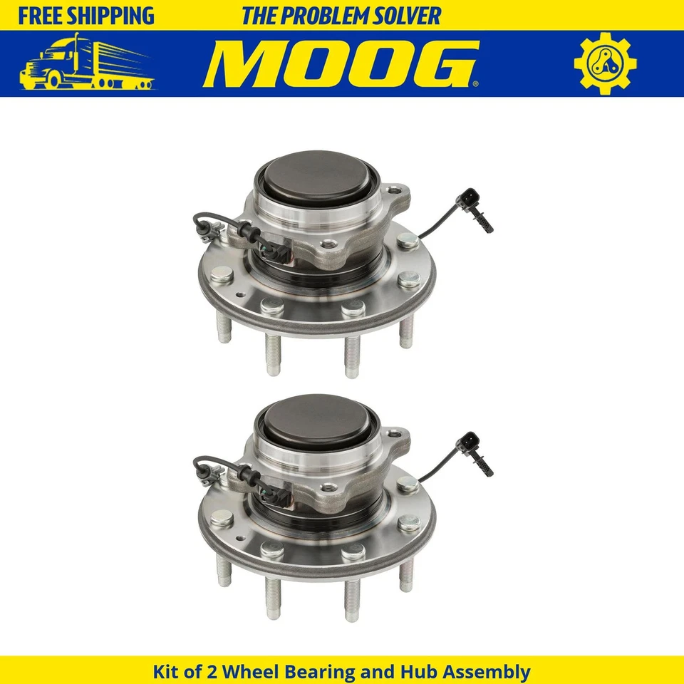Kit para GMC Sierra 3500 HD 2011-2020 - 2 conjuntos de bujes de cojinete de rueda delantera MOOG Foto 1 de 1