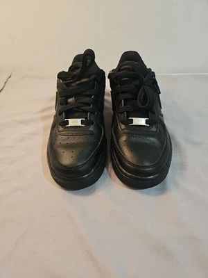 Nike Air Force 1 Low 314192-009 Black Lace Up Size 4.5Y  Mint - Image 1 of 4