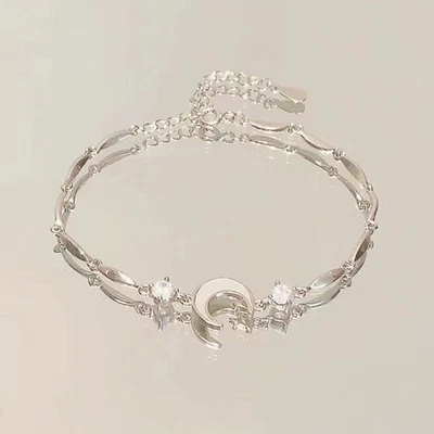 Bracciale cuore argento elettrolitico alla moda con elementi di design unici - Immagine 1 di 4