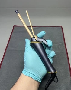 Hair Curler Wand Tongs Thin 13mm Small Barrel Mini Curling Iron Short Long Hair - Picture 1 of 18