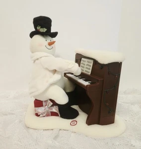 Hallmark Jingle Pals Plush Piano Playing Snowman 2005 Animated Works - Picture 1 of 13