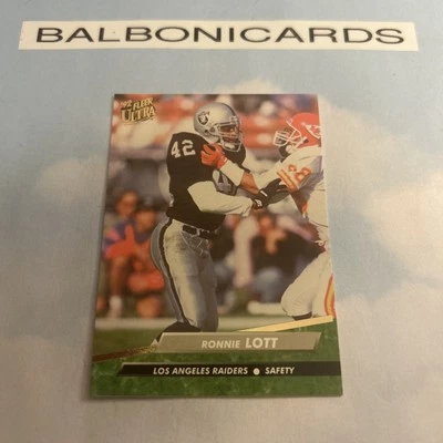 1992 Fleer Ultra - Ronnie Lott #195 Raiders NM+ Free Shipping! - Image 1 of 2