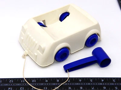 Vintage 1985 TOMY Drum-Of-Fun Pull-Away Car & Drumstick Part Only - Image 1 of 4