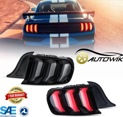Luces traseras para Ford Mustang Shelby GT500 2020-2023 LED señal secuencial humo Foto 1 de 4