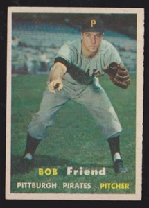 Topps béisbol 1957 #150 Bob Friend casi nuevo *** envío gratuito *** - Imagen 1 de 1