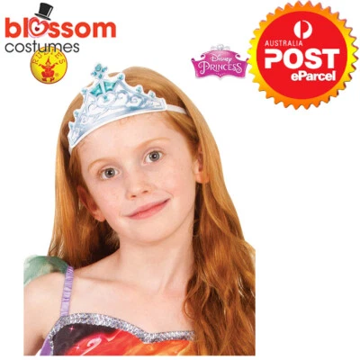 AC1702 Disney Mermaid Ariel Girls Fabric Crown Tiara Book Week Costume Accessory - image 1 of 4
