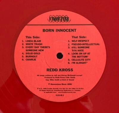 Redd Kross Born Innocent RED VINYL LP Steven McDonald of Melvins! 1982 Album NEW Foto 1 de 3