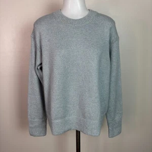 Banana Republic Sweater Medium Blue Metallic Sparkle Crew Neck Pullover Women's - Picture 1 of 13