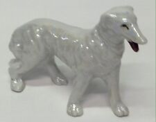 Vintage Russian Borzoi Wolfhound Ceramic figurine, Japan, Great Condition