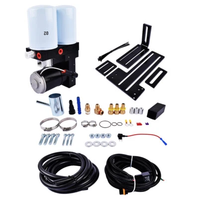 Diesel Fuel Lift Pump System for 2001-10 Chevy 2500 HD GMC Sierra 6.6L V8 165GPH - Image 1 of 4