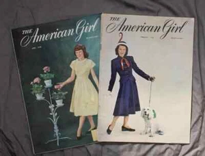 Two American Girl Magazines - April 1948 and February 1948 8 1/2 x 11 1/2 - Picture 1 of 7