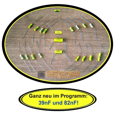 Kondensator axial 630V 1 1,5 2,2 3,3 4,7 6,8 10 15 22 33 47 68 82 100 220 470nF - Bild 1 von 4