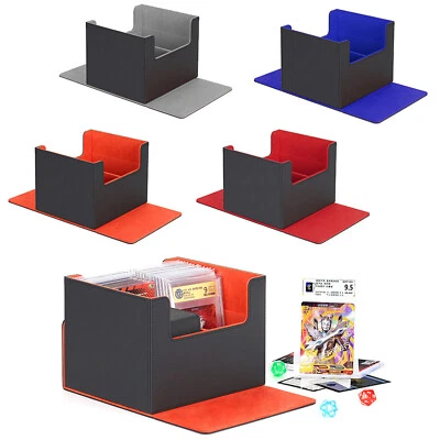 Trading Card Storage Box Holders Case 2 Row Magnetic Flip For PSA BGS CCG - Image 1 of 4